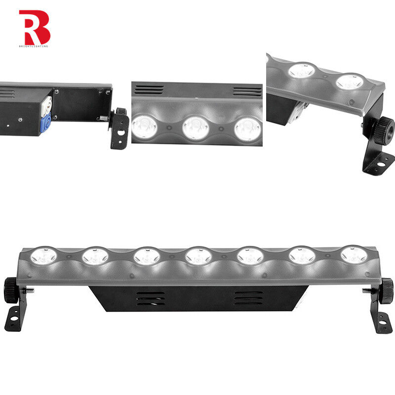90V 50Hz 7 X 3W Concert Smoke Machine RGB 3in1 LED Stage Lighting City Light For Party