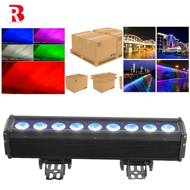 100W IP65 9*12W LED Light Pixel Bar DMX RGBW 4Iin1 IP65 factory