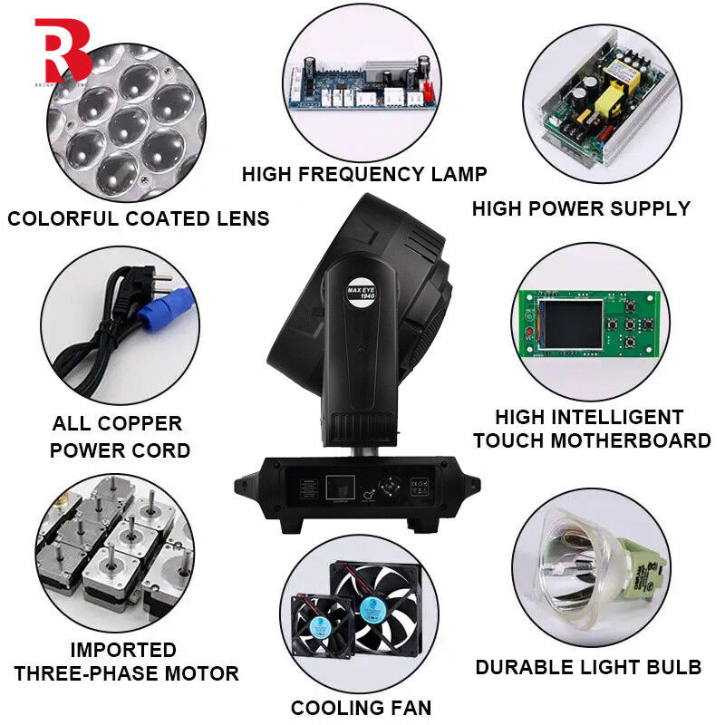 RGBW 4in1 LED Moving Head Stage Light 19*40W Bee'S Eye Factory
