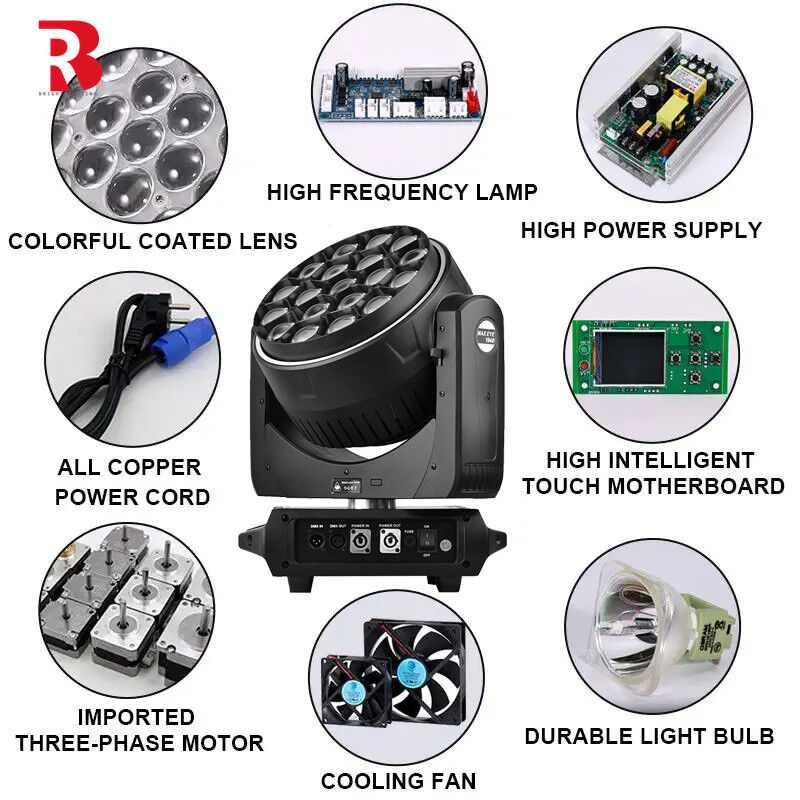850W DMX512 Outdoor LED Moving Head Stage Light RGBW 4in1