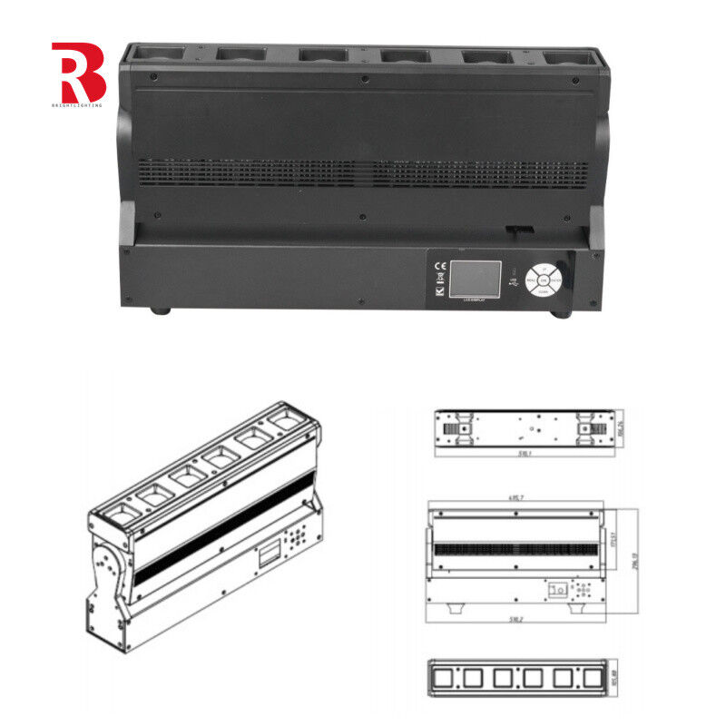 Pixel Control Audience LED Blinder Stage Light 6x40W RGBW