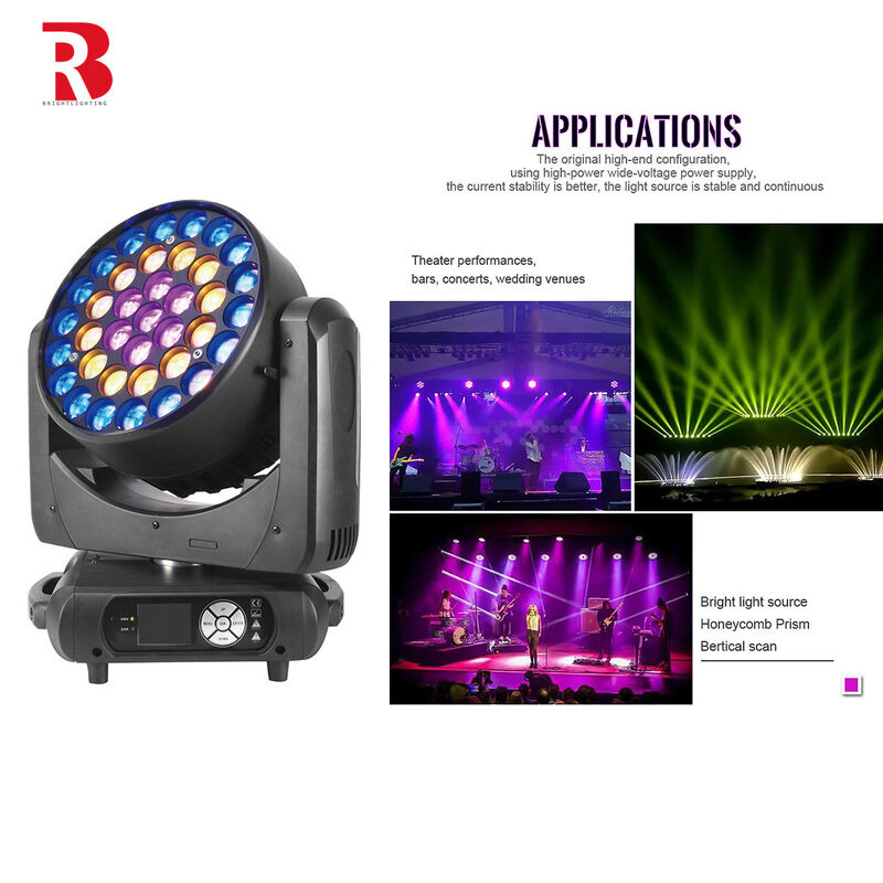 Zoom 600W LED Stage Light RGBW 4in1 LED Wash Moving Head Light For Show