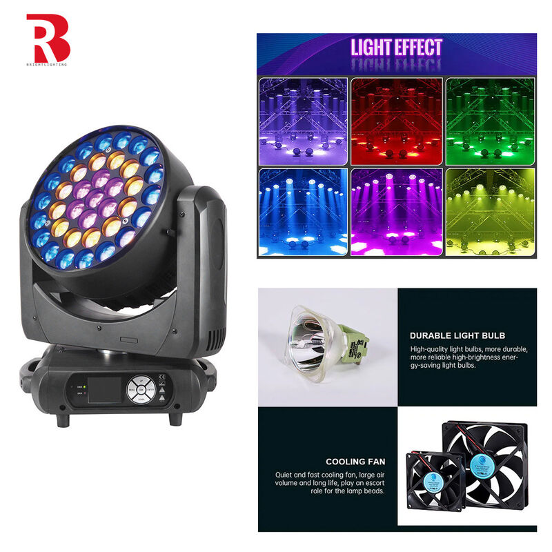Zoom 600W LED Stage Light RGBW 4in1 LED Wash Moving Head Light For Show