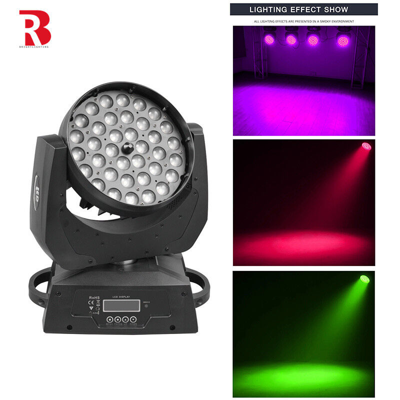 380 WATT LED WASH Moving Head 36*10W RGBW Stage Light For Commercial Displays