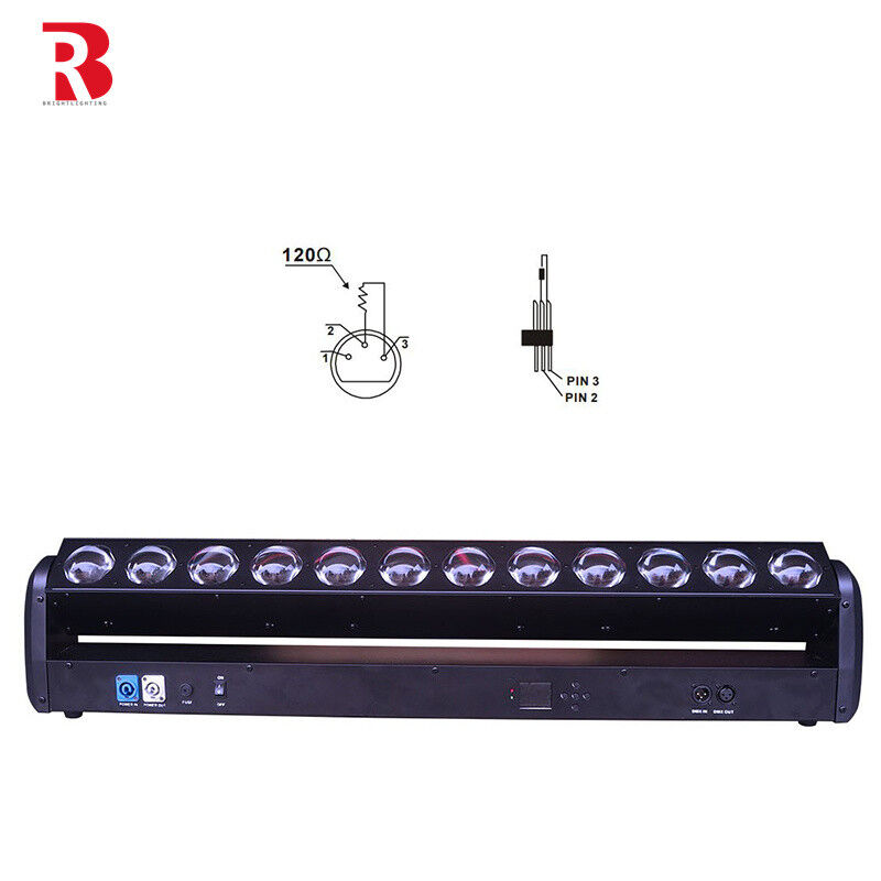 12X30W RGBW 4 In 1 LED Moving Head Stage Light 210 Degree Movement For Discos