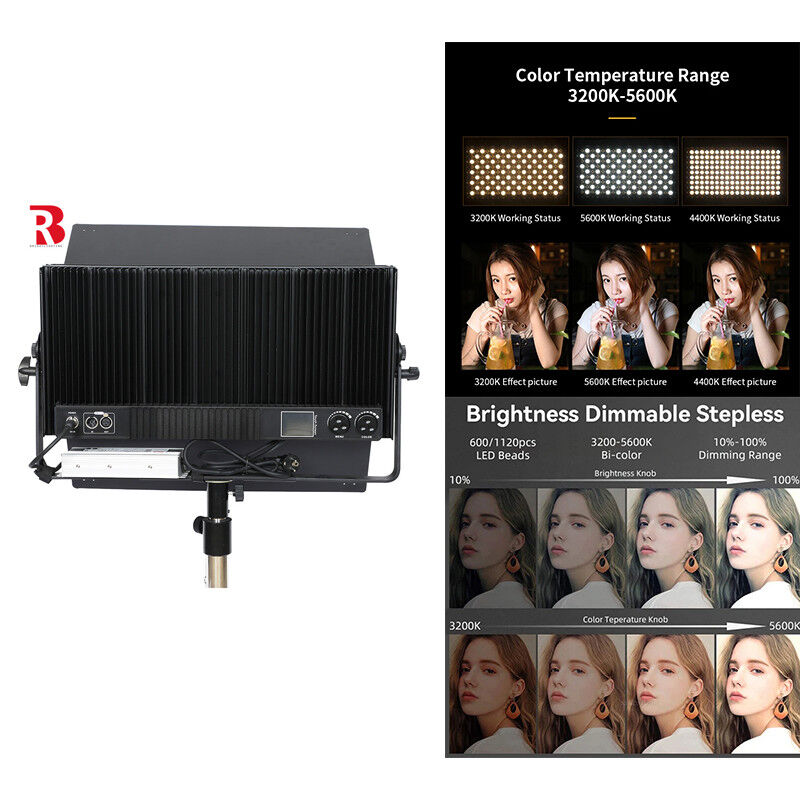 300W RGBYW Full Color LED Studio Stage Light DMX LED Soft Panel Light For Show