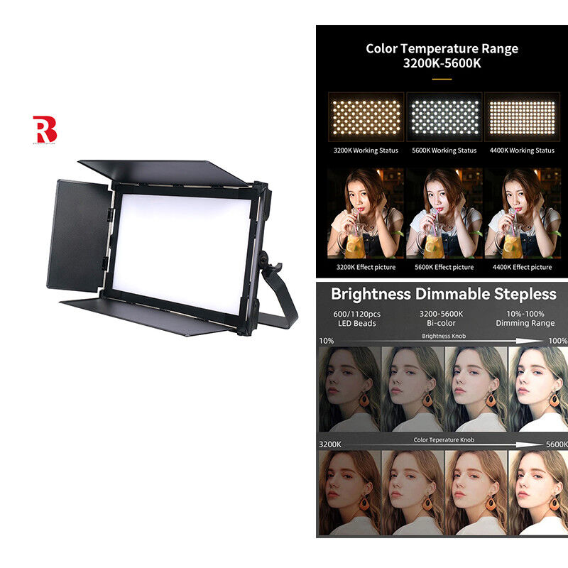 Grace Stage Lighting 100V 240V Studio Led Video Panel Light DMX Professional Audio