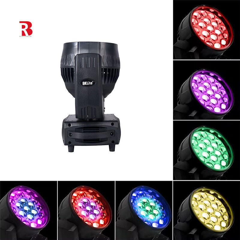 4 In 1 LED Zoom 19pcs 15W RGBW LED Mini Moving Head Gobo Lights