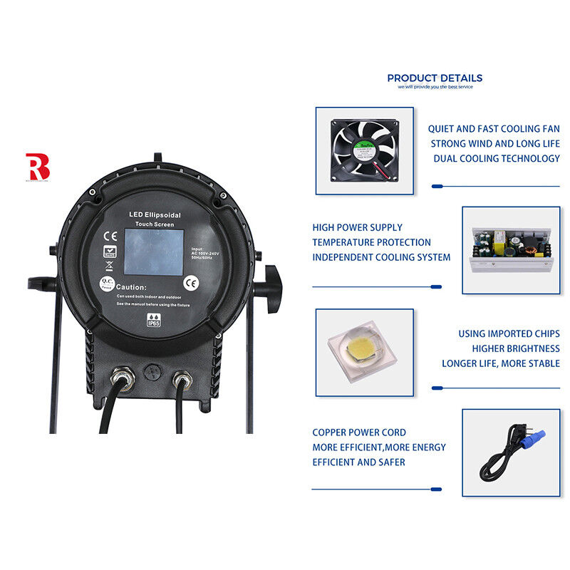 AC100V-240V  5 In 1  Led Stage Studio Light RDM / DMX Control