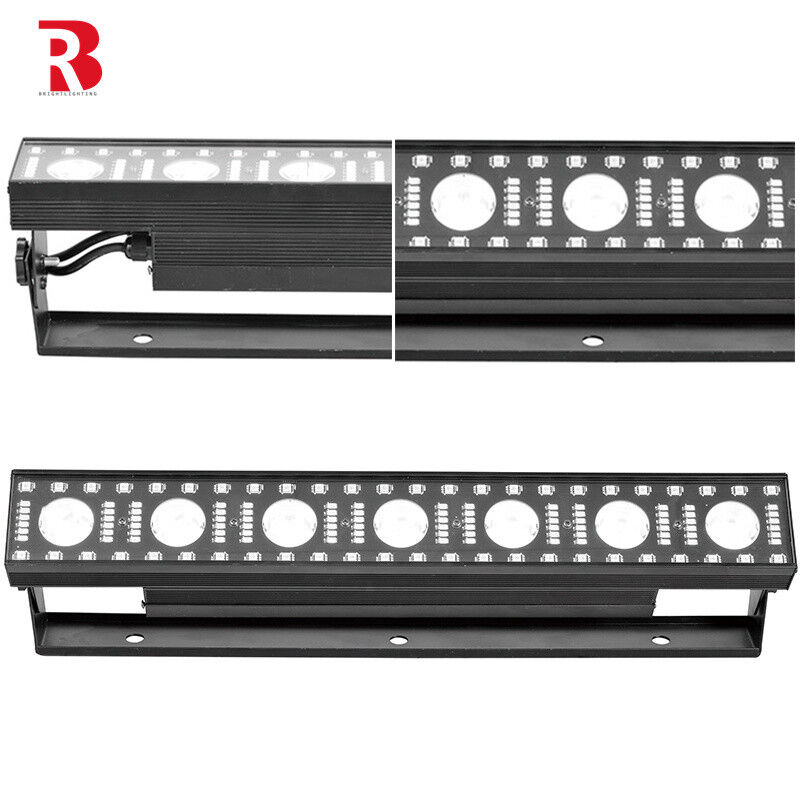 DMX512 LED 63 Positive White Flash+48 SMD5050+3-In-1 Matrix Stage City Lights