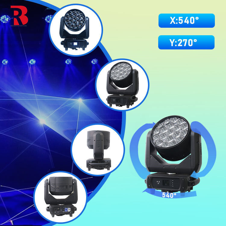 19*40w Beeye Outdoor Moving Head Stage Light with led ring Beam