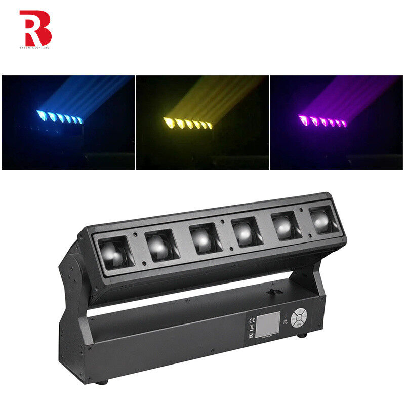 LED Pixel Zoom Bar 6pcs 40W RGBW 4-In-1 LED Framing Stage Light For Event