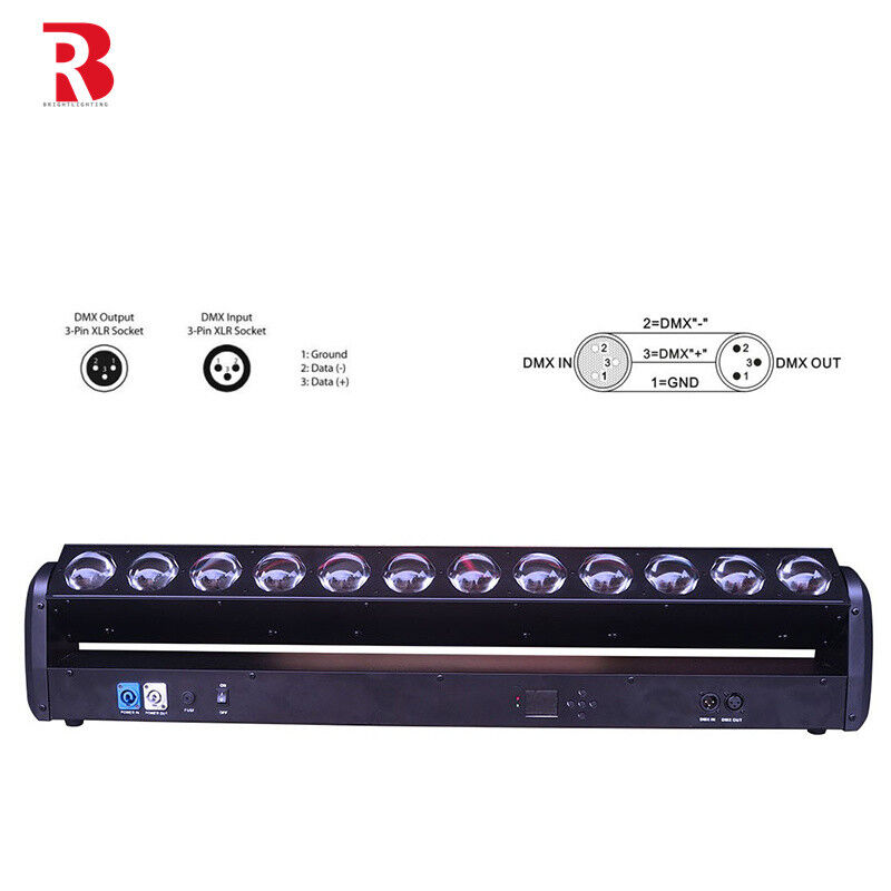 DMX512 LED Pixel Bar 12pcs 30W RGBWW 4-In-1 LED Beam Wash Stage Light For Party