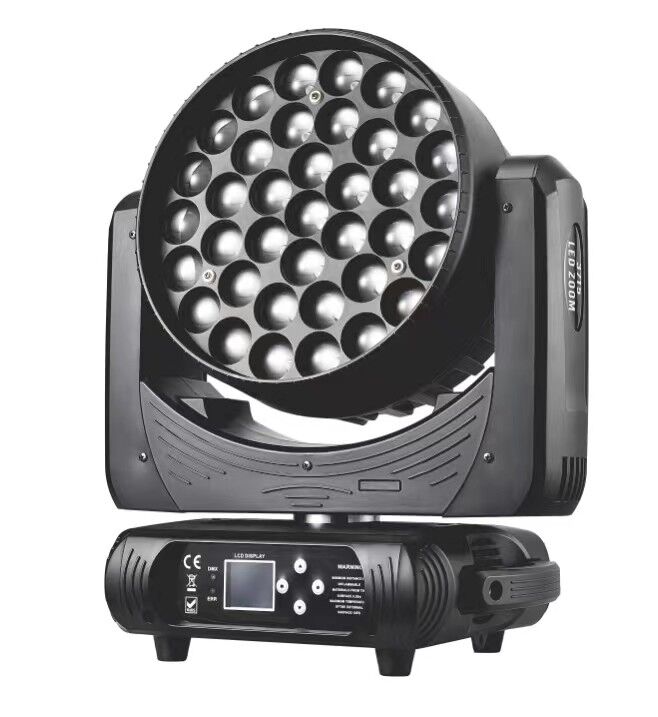DMX512 37pcs 15w RGBW Wash Moving Zoom Head Stage Light For The DJ Club