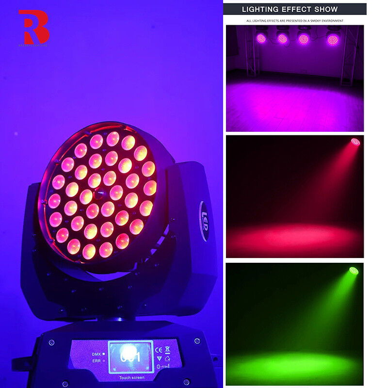 380W LED Moving Head 36*10W RGBW 4-In1 ZOOM And BEAM Beeye Stage Light