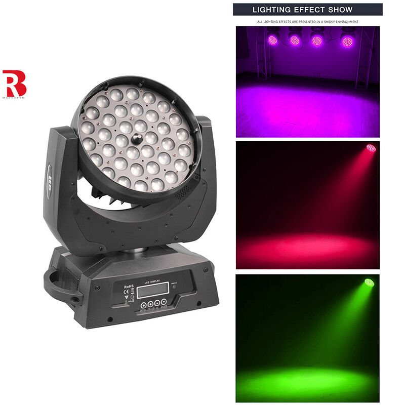 INDOOR LED Moving Head Beeye Stage Light 36*10W RGBW 4-In1 ZOOM BEAM For Club