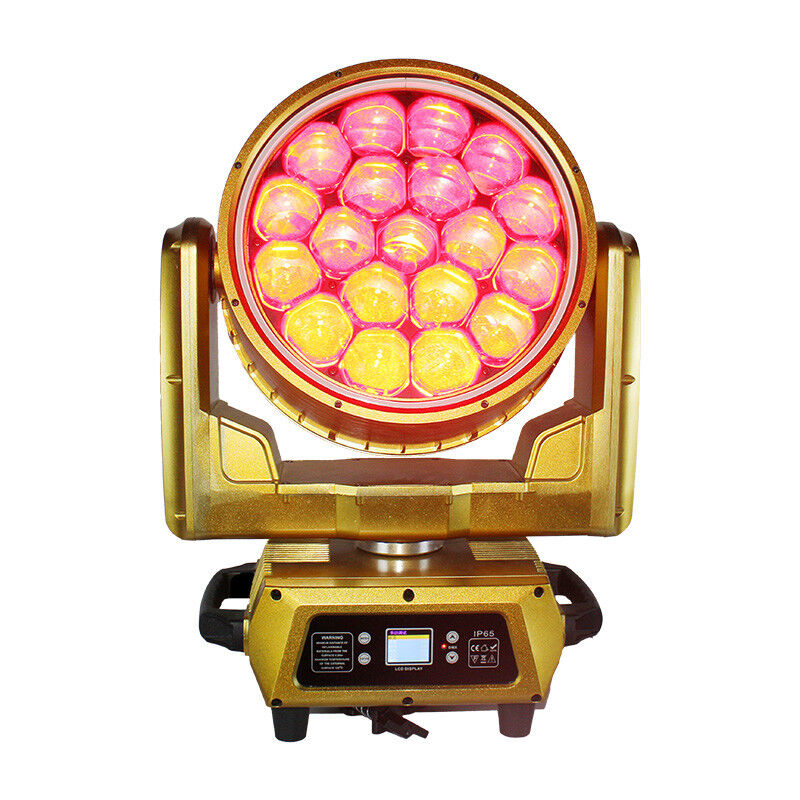 OUTDOOR LED DMX512 Moving Head 19pcs 40W 4in1 Beeye Beam Stage ZOOM Light