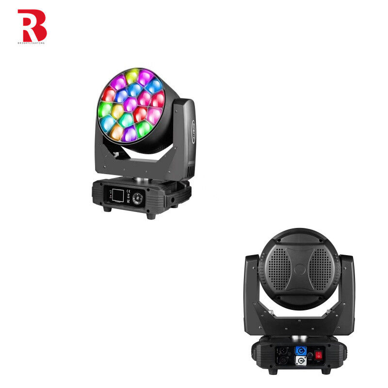 19 Pieces 15W Moving Head Stage Light For Dynamic Lighting Effects In Black