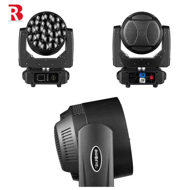 19pcs*15w RGBW Zoom Eye LED Moving Head Stage Light For DJ Wedding Decoration