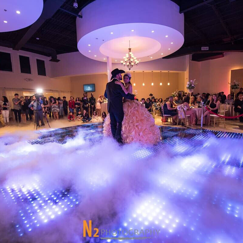 Interactive LED Stage Dance Floor 50*50 For Customizable Lighting Displays At Weddings