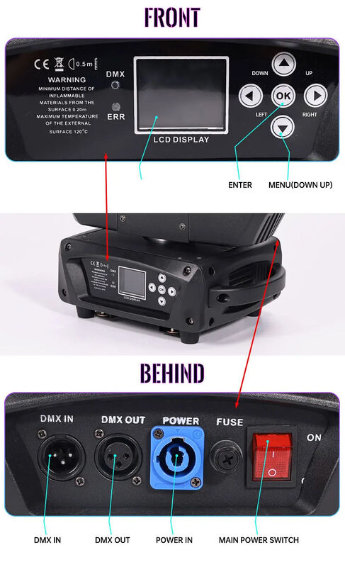Music Festival LED DMX512 Moving Head Beeye Zoom Beam Stage 7pcs 40W 4in1 Light