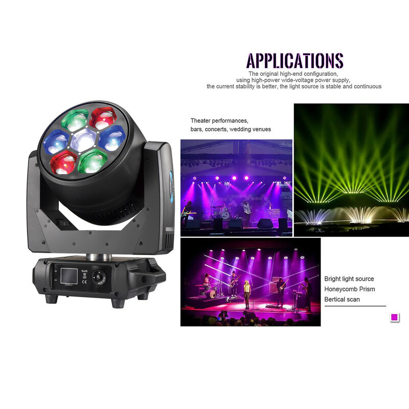 ZOOM Rotation LED Moving Head Beeye Beam 7pcs 40W 4in1 DJ Light For Stage Show