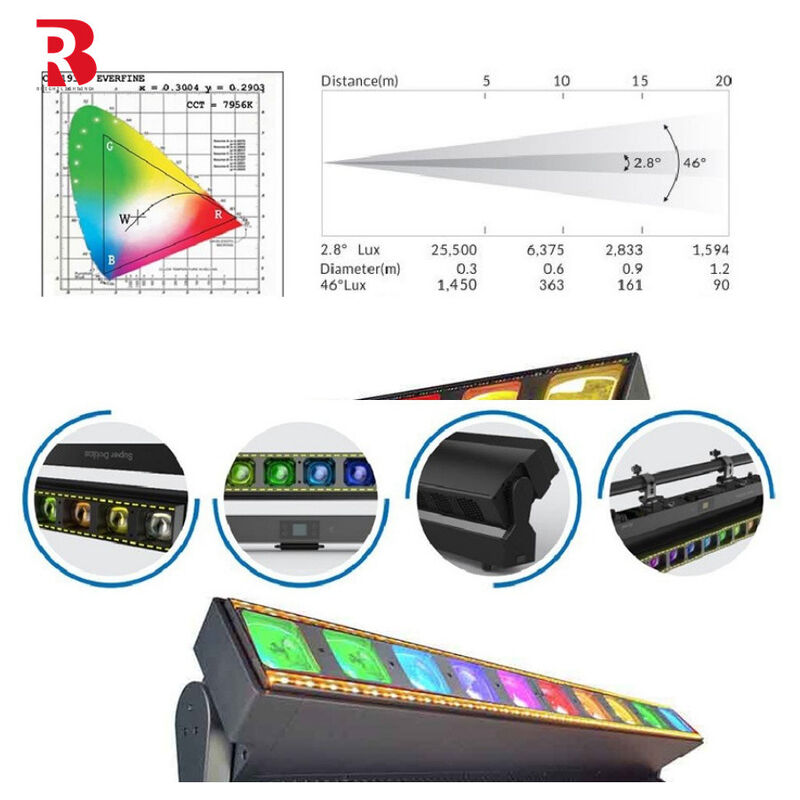 10x60W RGBW Customizable Effects LED Bar Beam Moving Head Stage Light For Personalized Shows