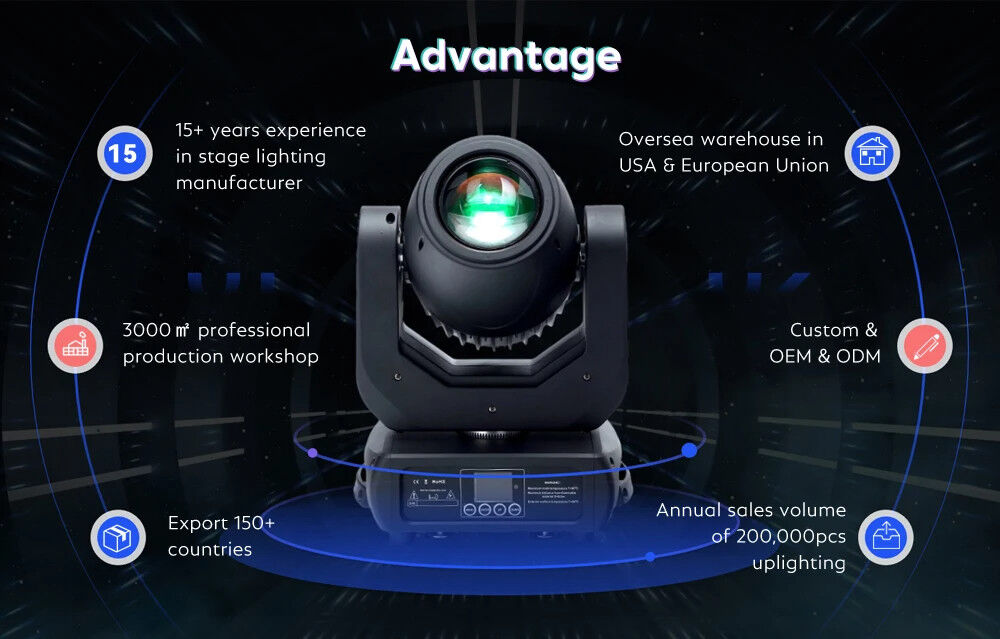 White Moving Head 100 W LED Spot Beam Stage Light For Small And Medium Sized Concerts
