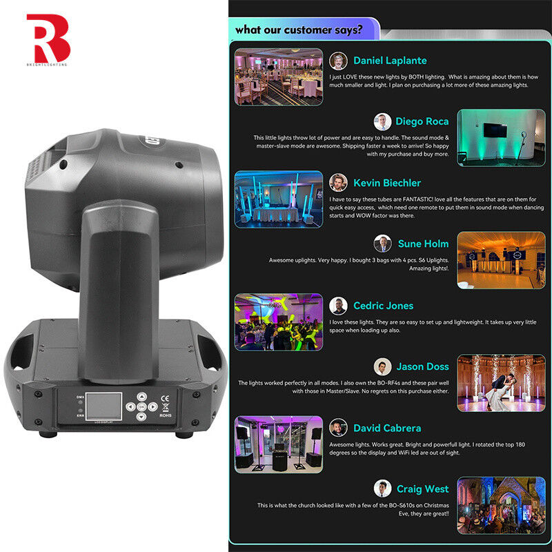 8000K DMX512 Moving Head 100W LED Spot Beam Stage Light For Theater And Studio