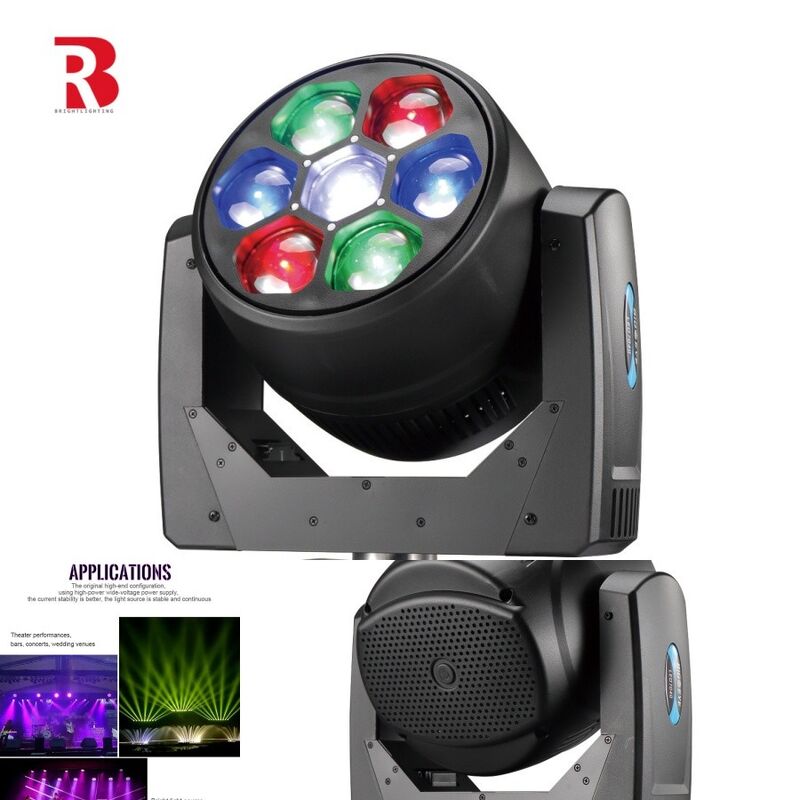 Versatile 7x40W RGBW 4in1 LED Moving Head Light For DMX Control And Built-In Programs