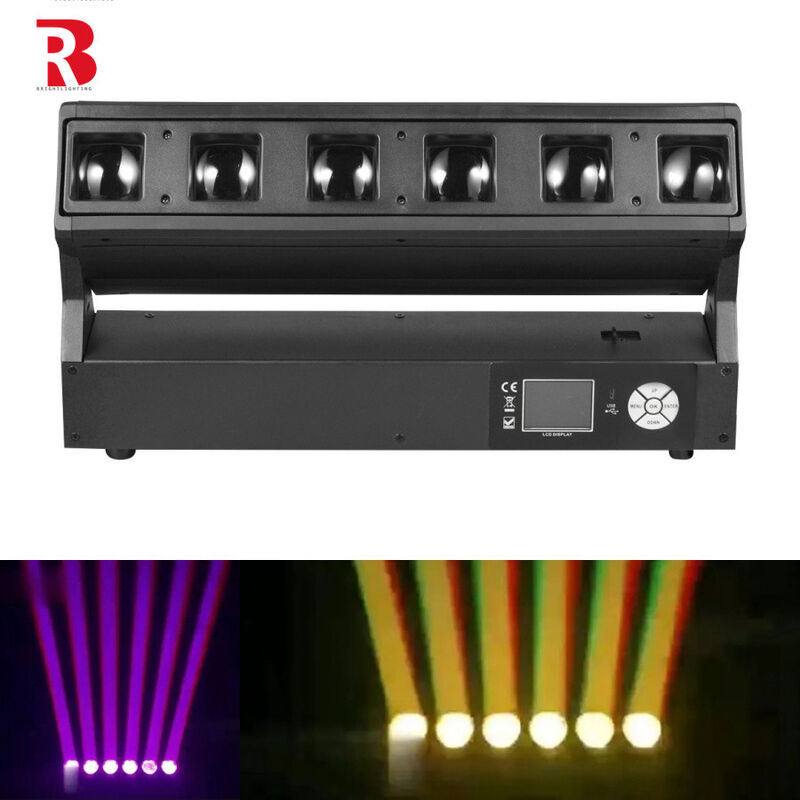 DMX Controlled RGBW 4in1 Moving Head Light LED 6*40W For Professional Stage Lighting