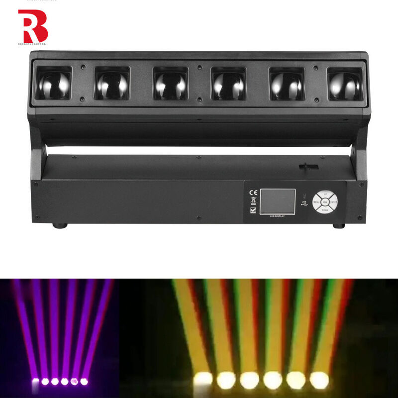 DMX Controlled RGBW 4in1 Moving Head Light LED 6*40W For Professional Stage Lighting