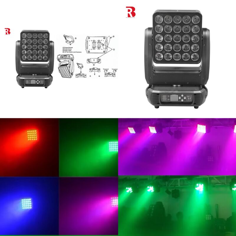 High Quality 5x5 Cree LED Matrix Light 25x10W RGBW Moving Head Light For Disco