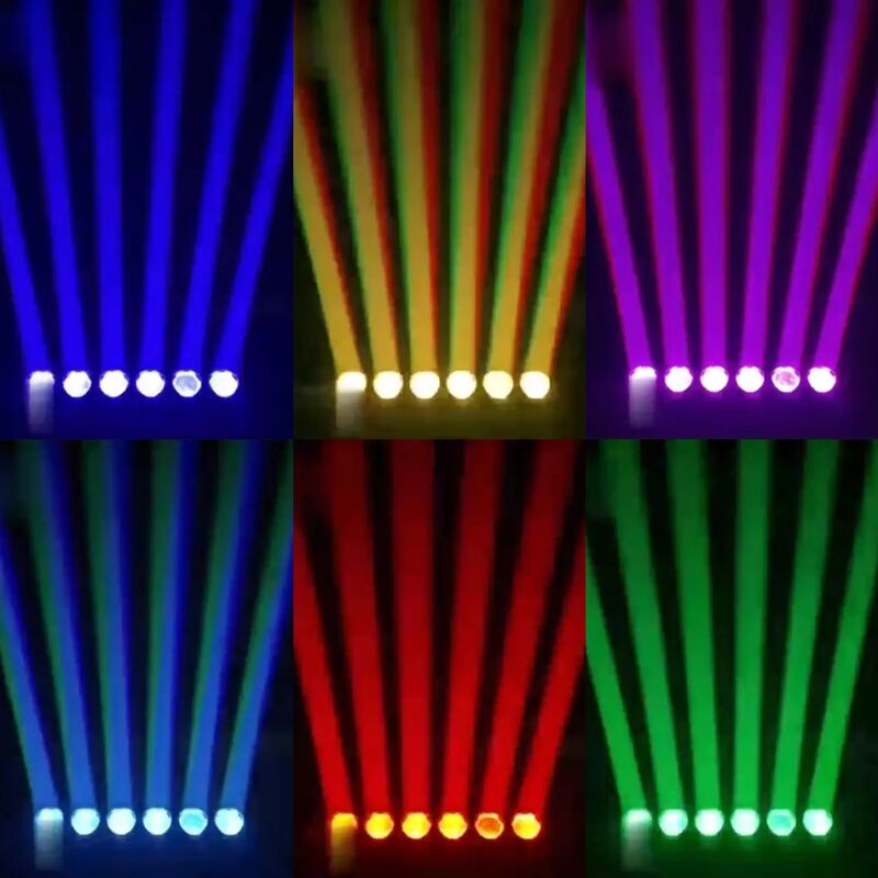 DMX512 Indoor LED Pixel Zoom Wash Bar 6pcs 40W RGBW 4In1 Stage Light For Show