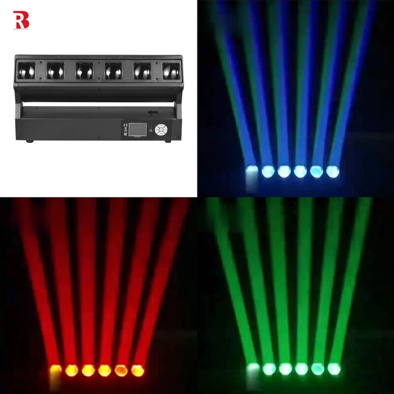 LED Pixel Zoom Bar 6pcs 40W RGBW 4-In-1 Wash Zoom Stage Light For DJ Disco