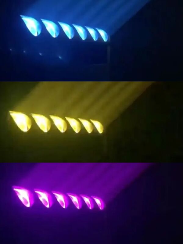 LED Pixel Zoom Bar 6pcs 40W RGBW 4-In-1 Wash Zoom Stage Light For DJ Disco