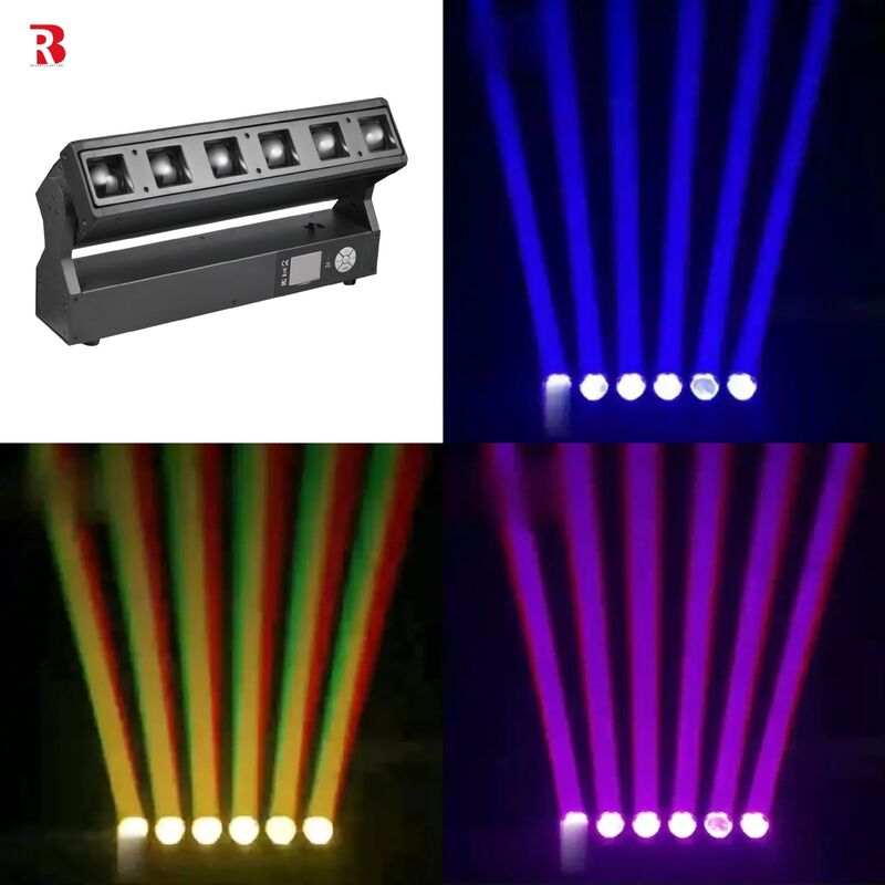 DMX Professional LED Pixel Zoom Bar 6pcs 40W RGBW 4-In-1 Concert Stage Lighting