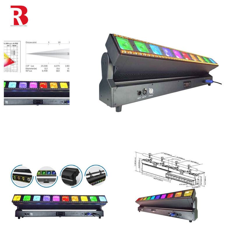 Brightness Adjustment 10*60W LED Bar Beam Moving Head Stage Light For Any Lighting Condition