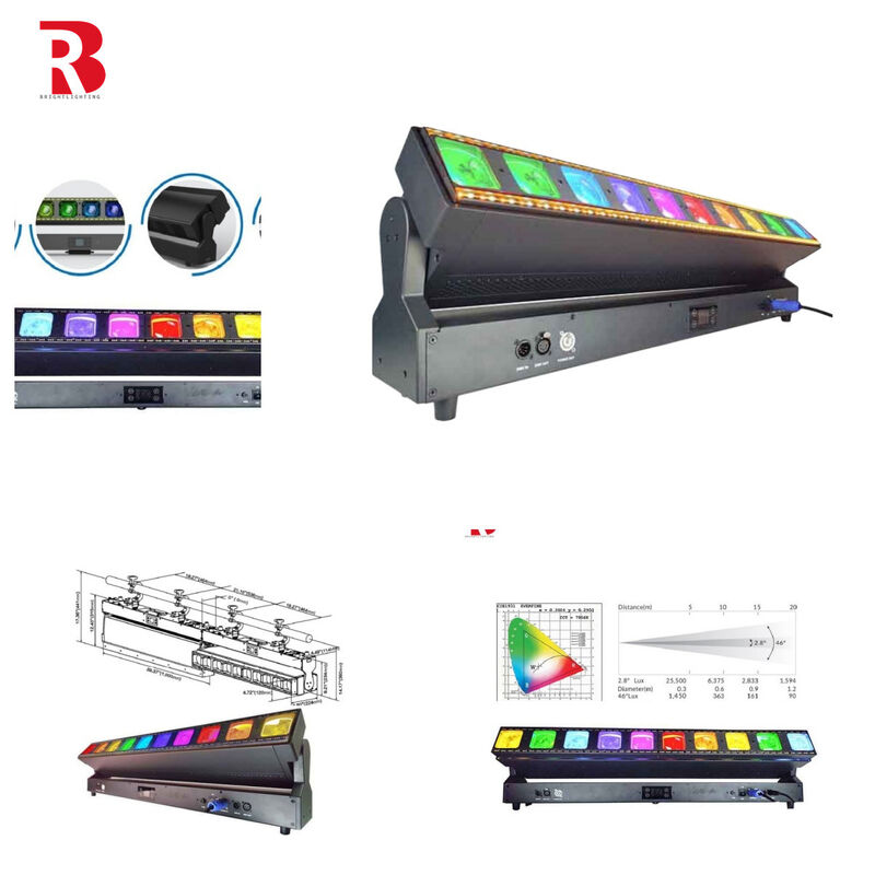 10*60W LED Bar Beam Moving Head Stage Light Adjustable Brightness For Any Stage Setup