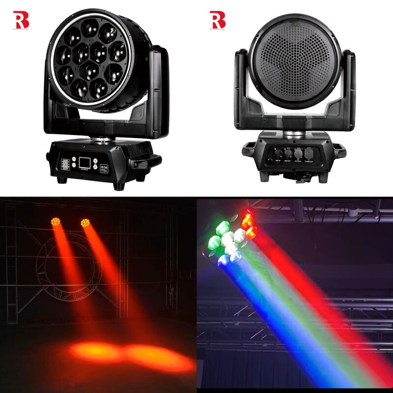 12*40W DMX 4-In-1 Indoor LED Beeye Moving Head Wash Zoom Light For Stage Show