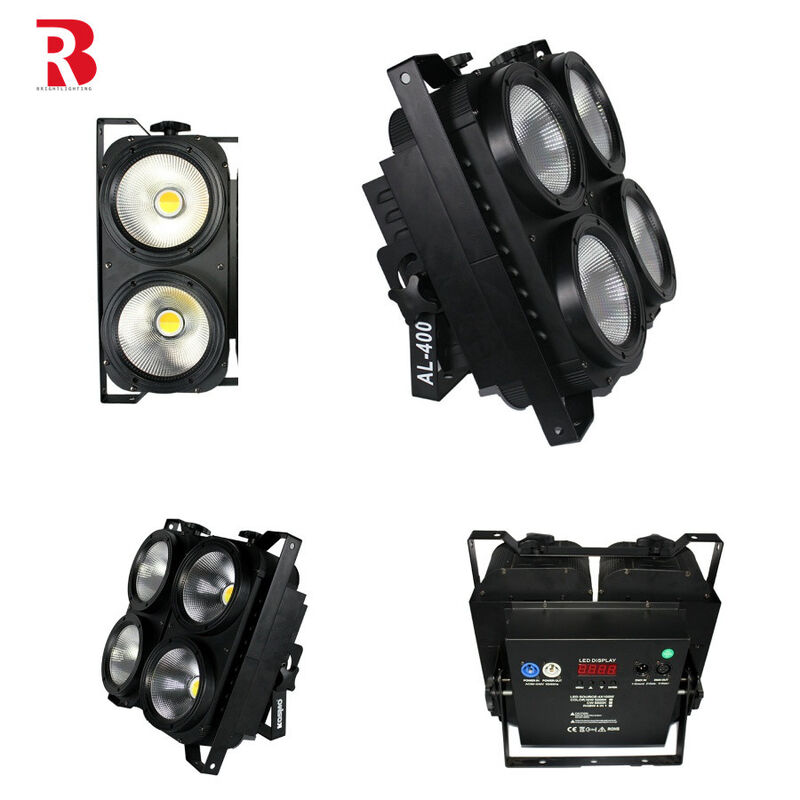 Strobe Led Audience Blinder Light 4x100w 4 Eyes Led Blinders For Studio Tv Film Dmx