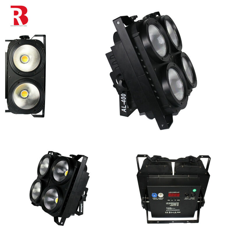 Strobe Led Audience Blinder Light 4x100w 4 Eyes Led Blinders For Studio Tv Film Dmx
