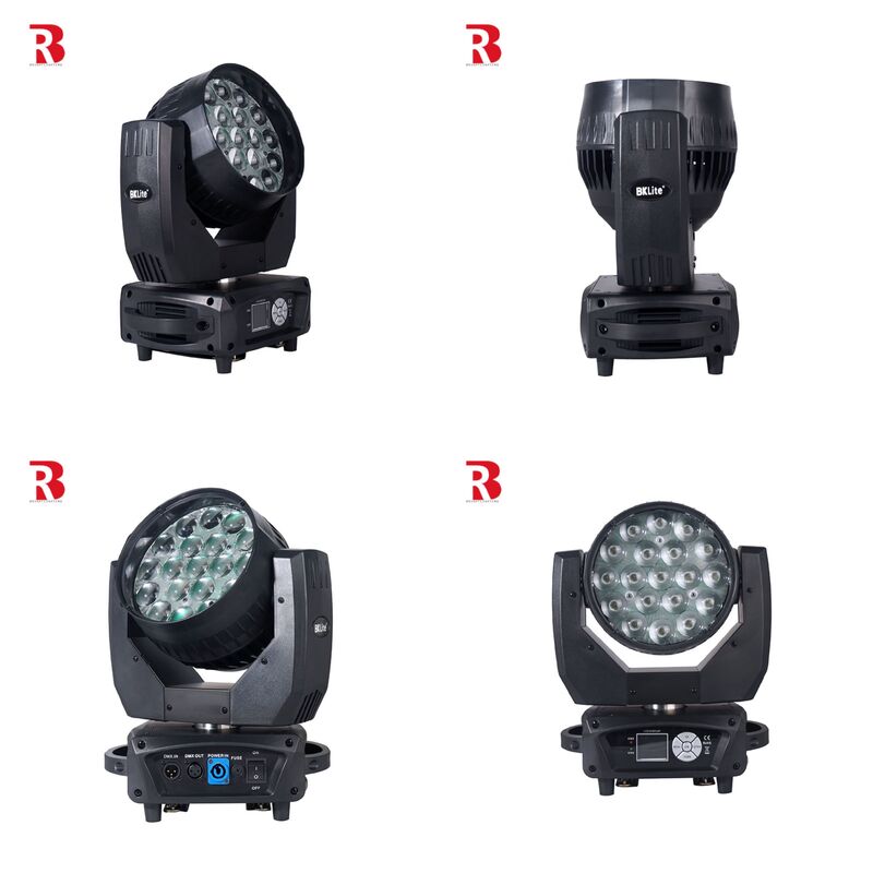 LED Moving Head 19pcs 15W RGBW Beeye Stage Light DMX512 ZOOM For Wedding