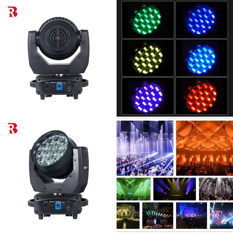 Professional Lighting LED Moving Head 19pcs 15W RGBW Stage Effect For Concert