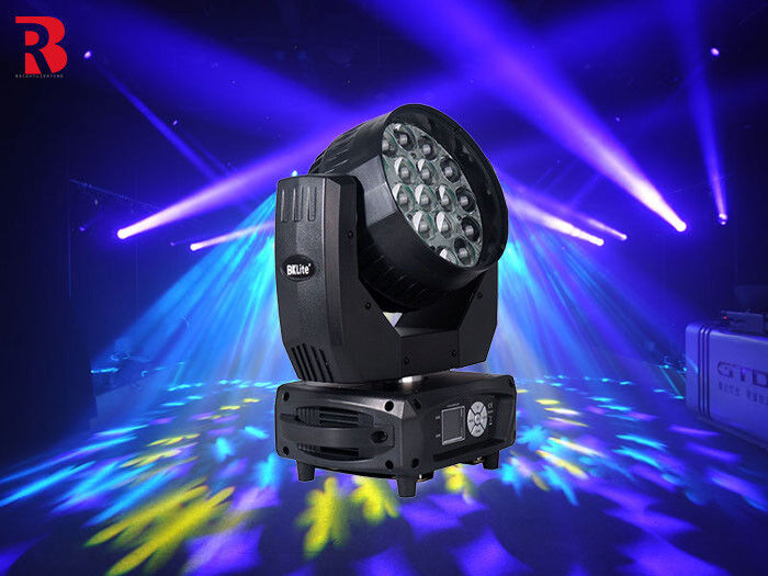 240V LED 19*15W Zoom LCD RGBW Gobo LED Moving Head Stage Light For Theater