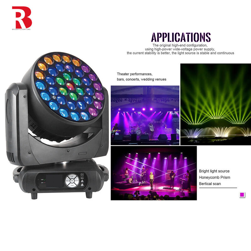 LED RGBW 37*15W 4in1 Moving Head DMX Light Bee Eye Wash Light For Stage Show