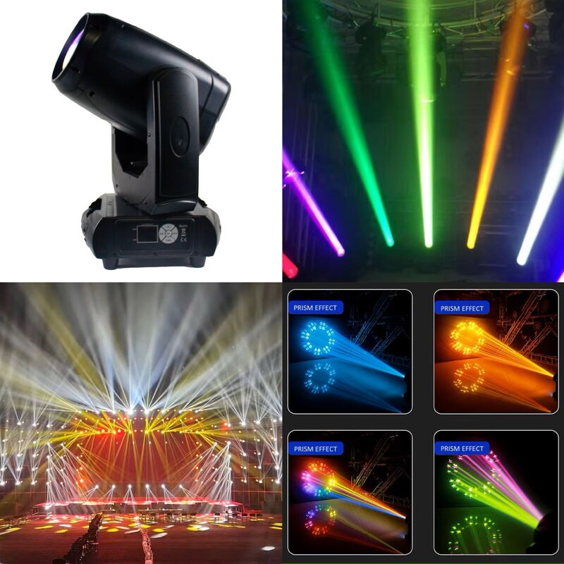 Indoor DMX512 LED 260W Moving Head Stage Wash Beam DJ Light For Disco Party