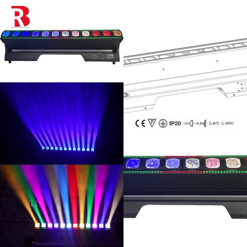 12*40W RGBW 4in1 Focus Beam Zoom Wash Dmx Led Moving Head Light For Dj Show Disco Bar Stage