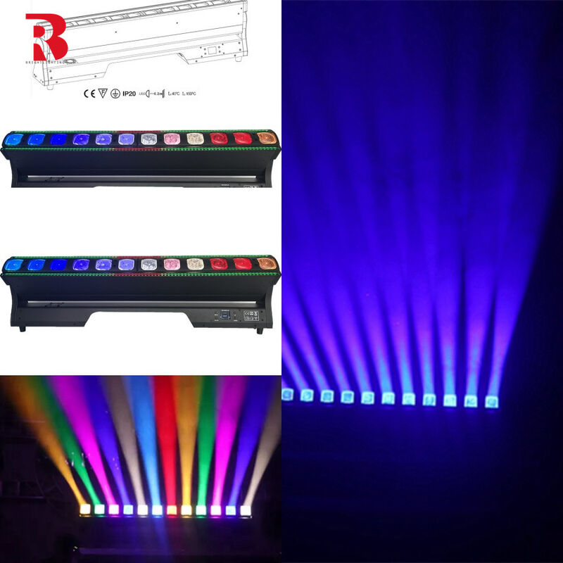 RGBW 4in1 12*40W DMX Pixel Bar Beam Zoom Wall Wash LED Moving Head Light
