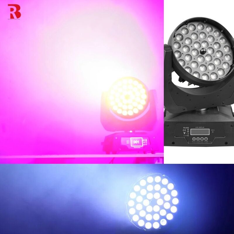 36pcs X 10w Rgbw 4in1 Zoom Led Moving Head Wash Light Wedding Shows Stage Lighting Equipment